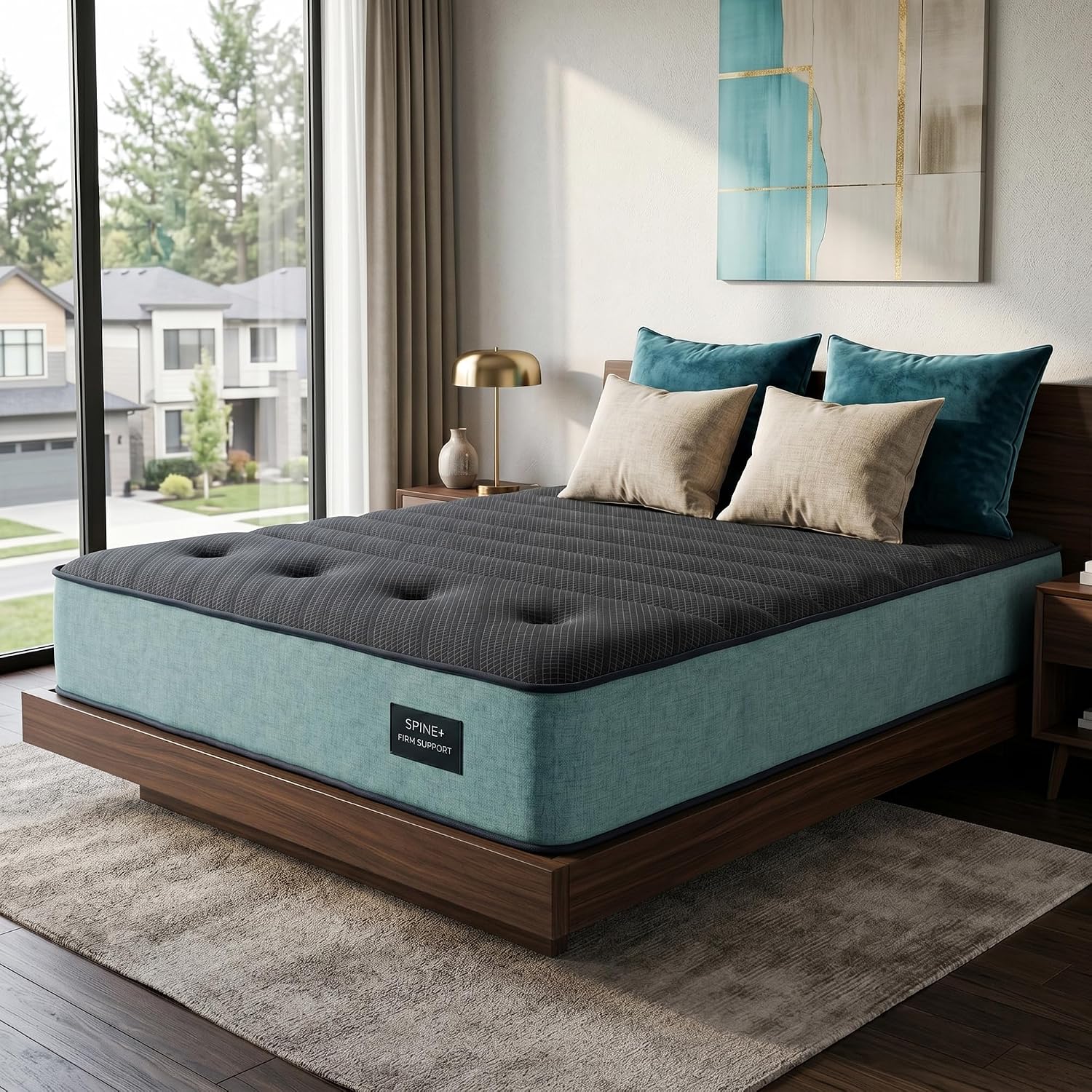 Memory Foam Mattress In A Box Queen - Materac Queen 12 cali, bardzo twardy,