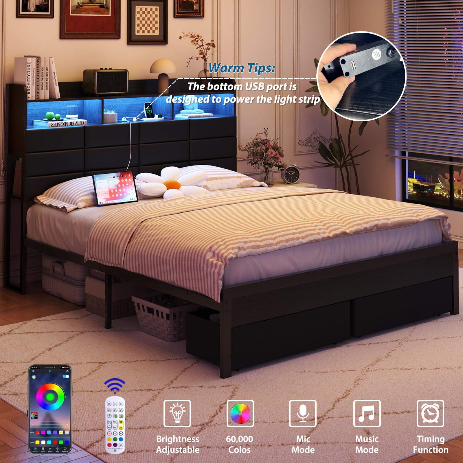 Rama łóżka w rozmiarze king si – King Size Bed Frame With Storage Drawers recenzja i cena