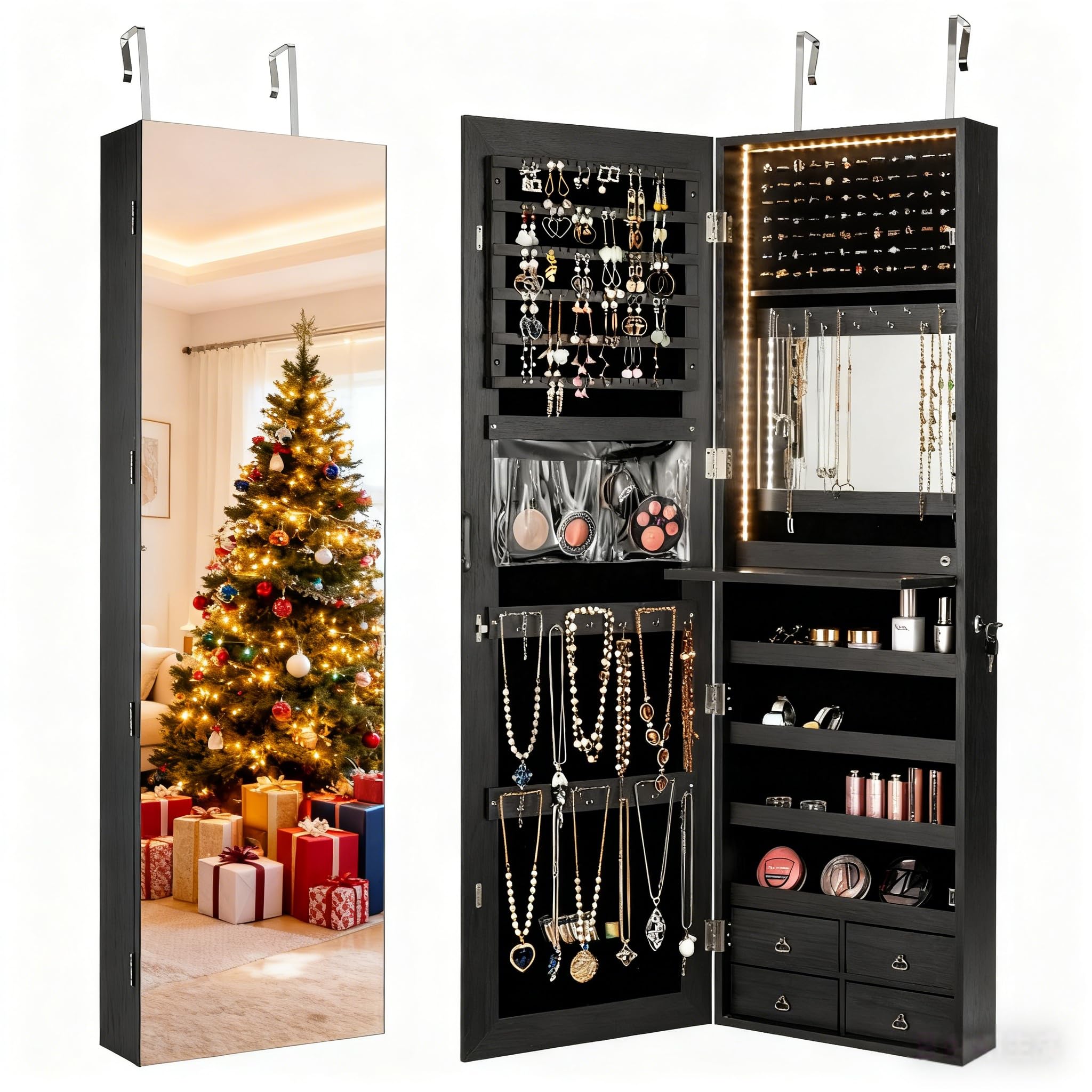 47-calowa szafka na biżuterię  – Full Length Mirror Jewelry Armoire recenzja i cena