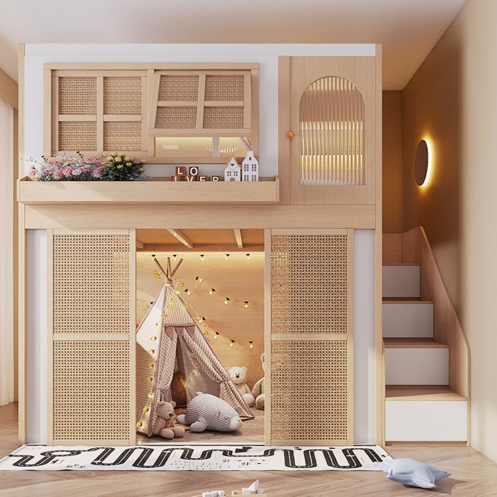 Łóżko piętrowe z oddzielnymi p – Bunk Bed With Stairs And Slide recenzja i cena