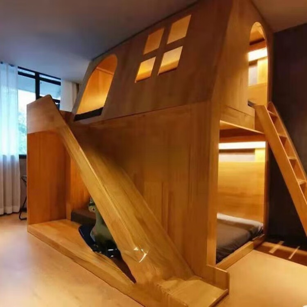 Amerykańskie łóżko piętrowe dl – Bunk Bed With Stairs And Slide recenzja i cena